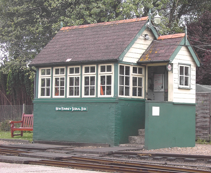 PICT0270 RHDR New Romney Signal Box.JPG - Signal Box New Romney